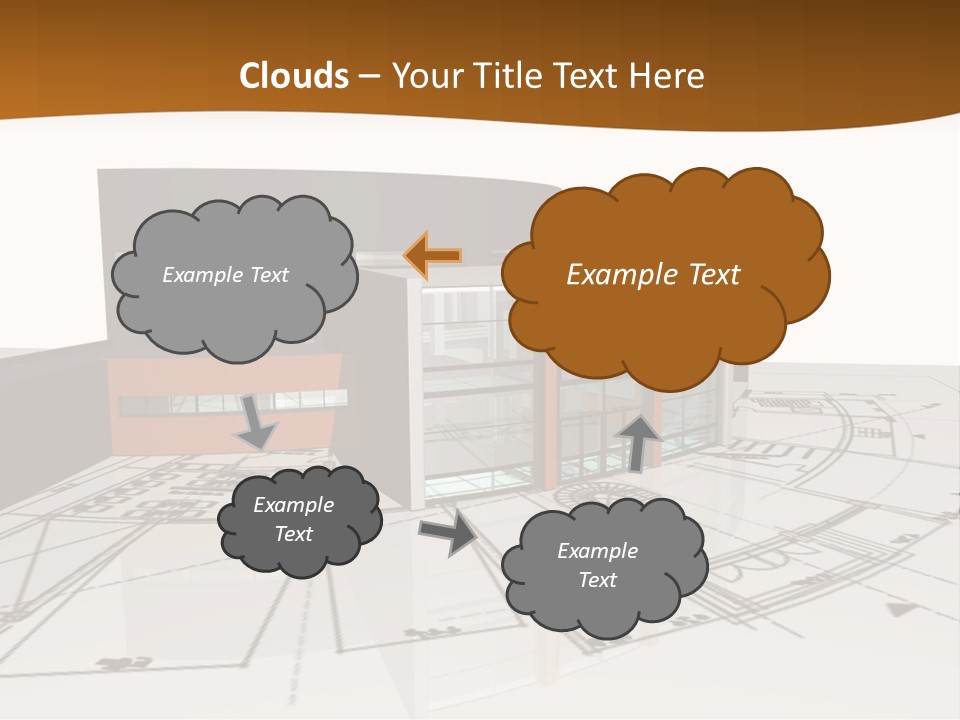 Background Orange Reflection PowerPoint Template