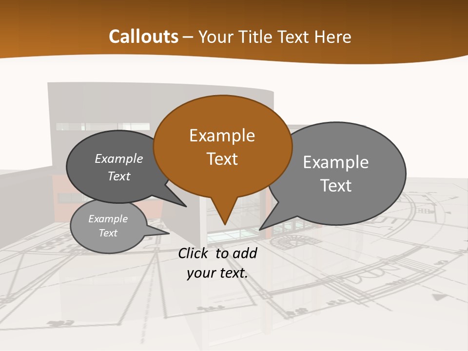 Background Orange Reflection PowerPoint Template