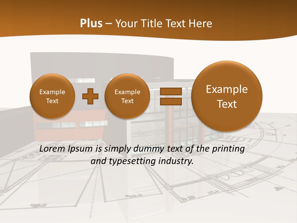 Background Orange Reflection PowerPoint Template