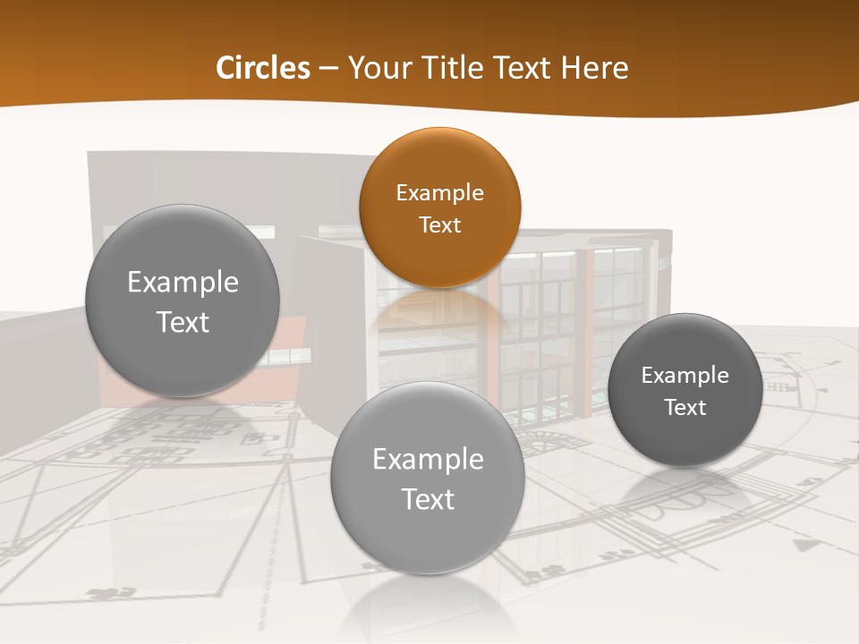 Background Orange Reflection PowerPoint Template