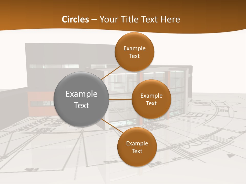 Background Orange Reflection PowerPoint Template