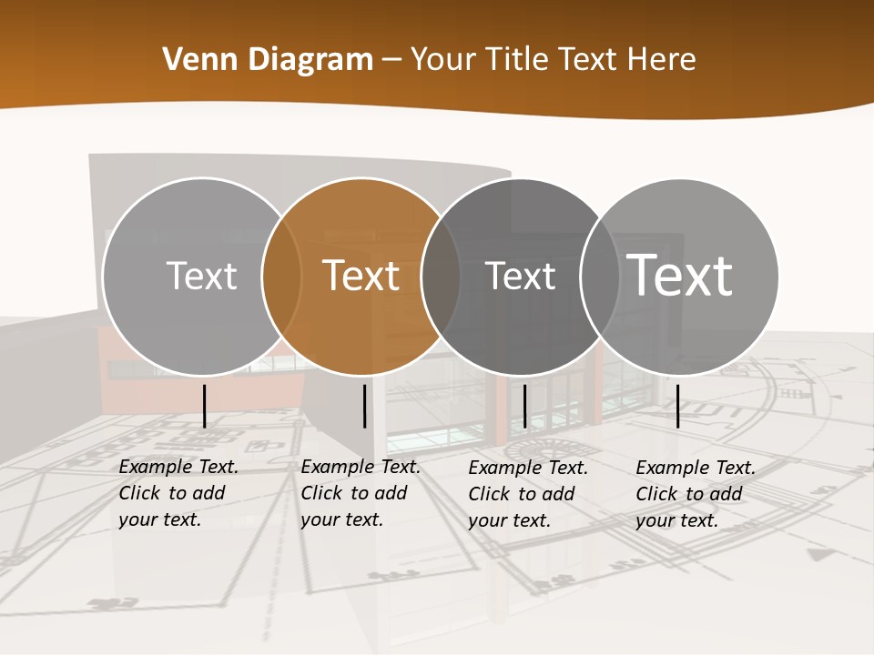Background Orange Reflection PowerPoint Template