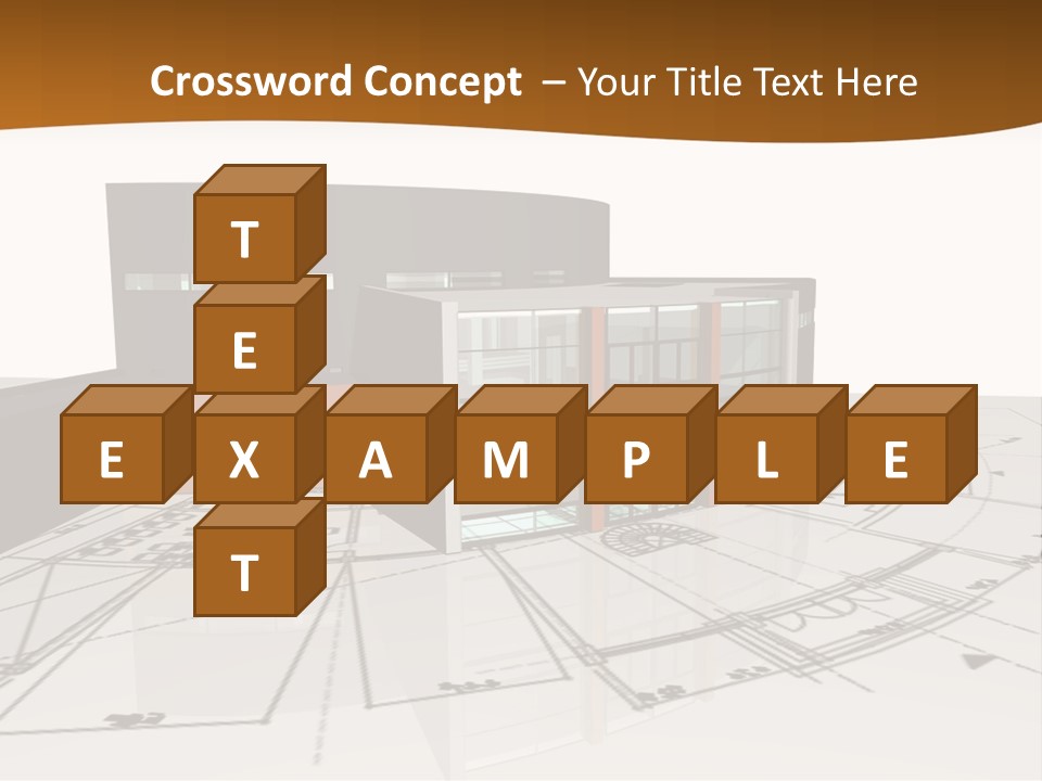 Background Orange Reflection PowerPoint Template