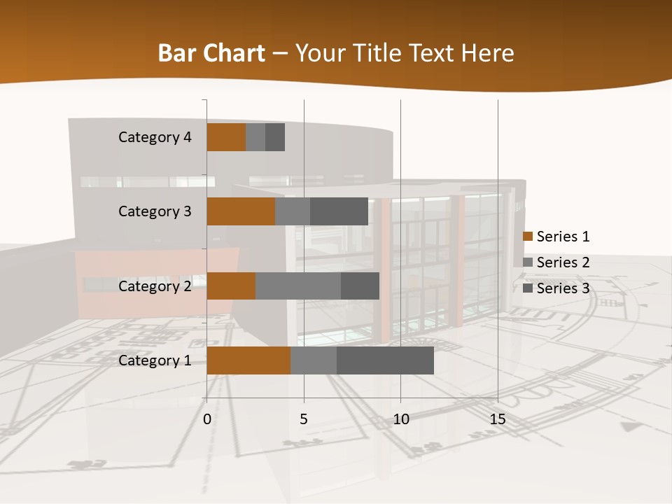 Background Orange Reflection PowerPoint Template