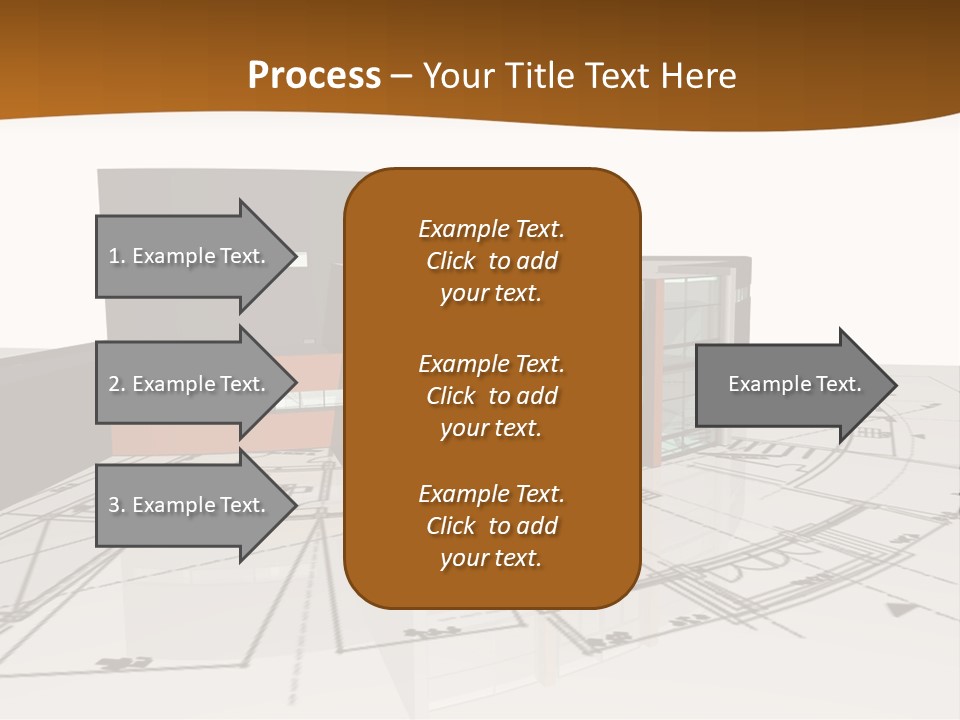 Background Orange Reflection PowerPoint Template