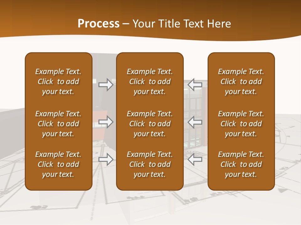 Background Orange Reflection PowerPoint Template