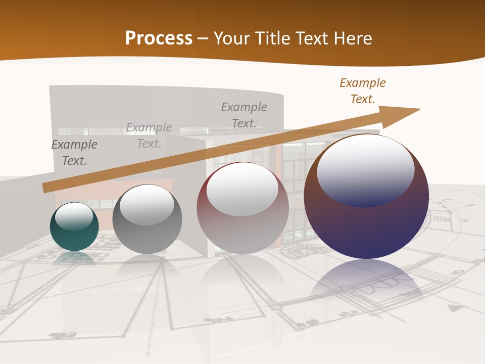 Background Orange Reflection PowerPoint Template