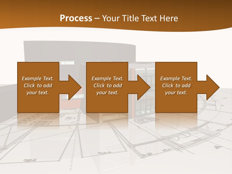 Background Orange Reflection PowerPoint Template