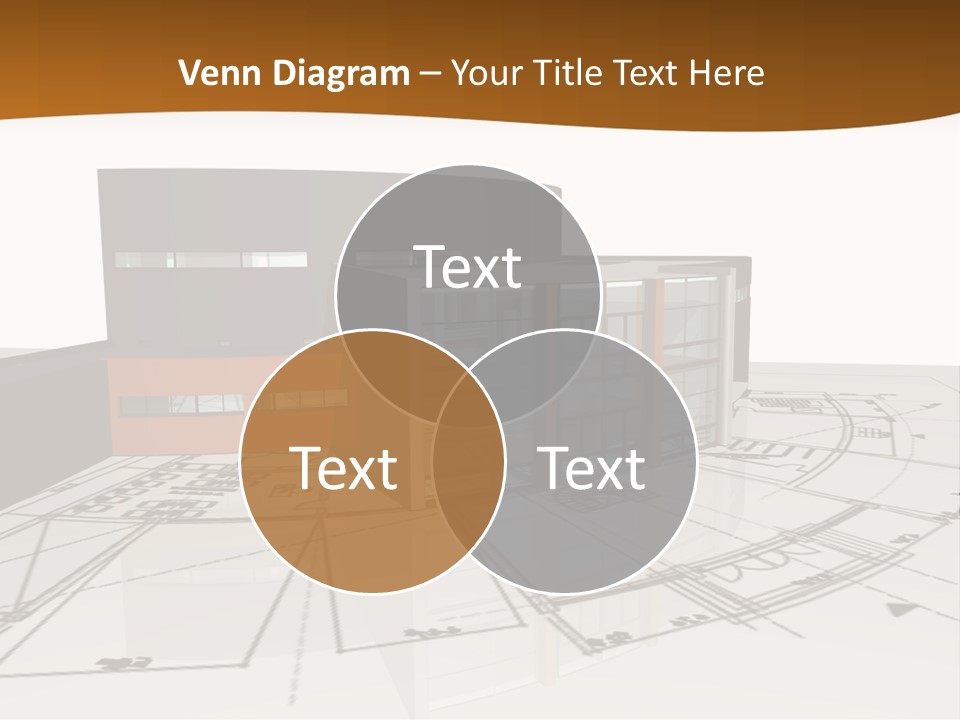 Background Orange Reflection PowerPoint Template