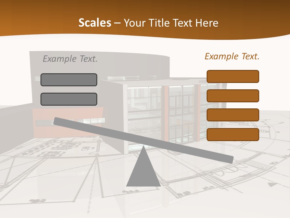 Background Orange Reflection PowerPoint Template