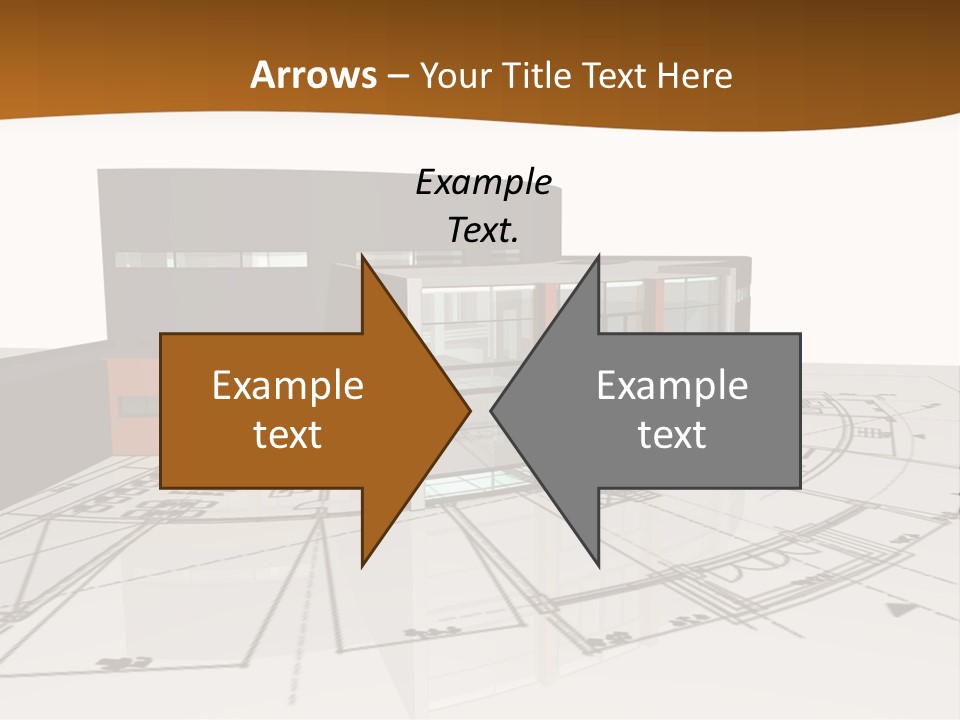 Background Orange Reflection PowerPoint Template