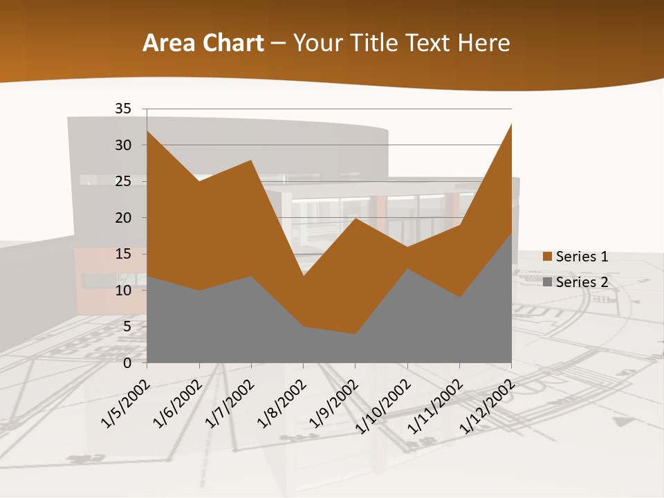 Background Orange Reflection PowerPoint Template