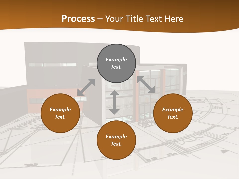 Background Orange Reflection PowerPoint Template