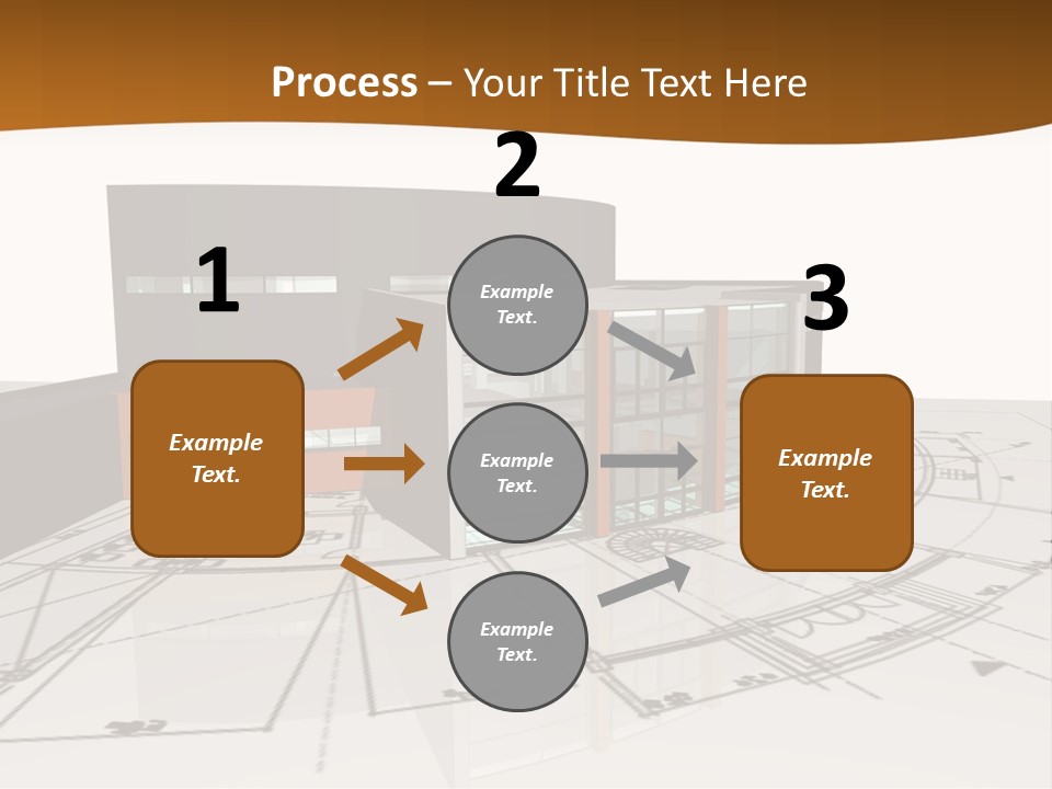 Background Orange Reflection PowerPoint Template