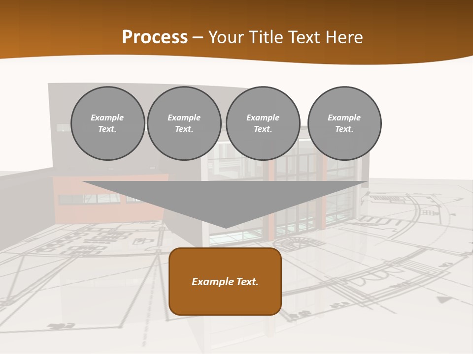 Background Orange Reflection PowerPoint Template