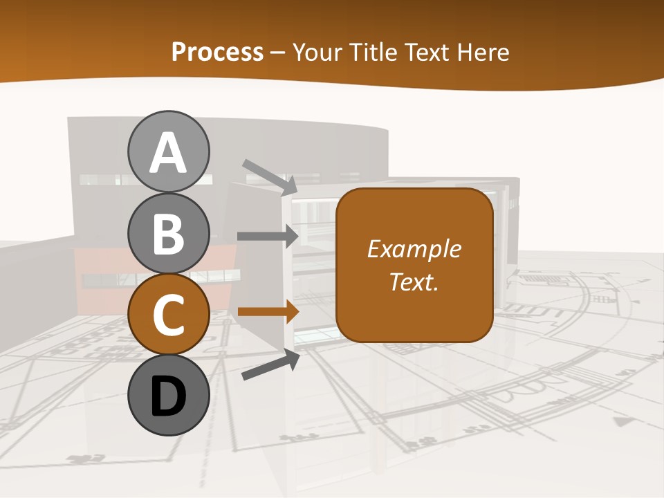 Background Orange Reflection PowerPoint Template