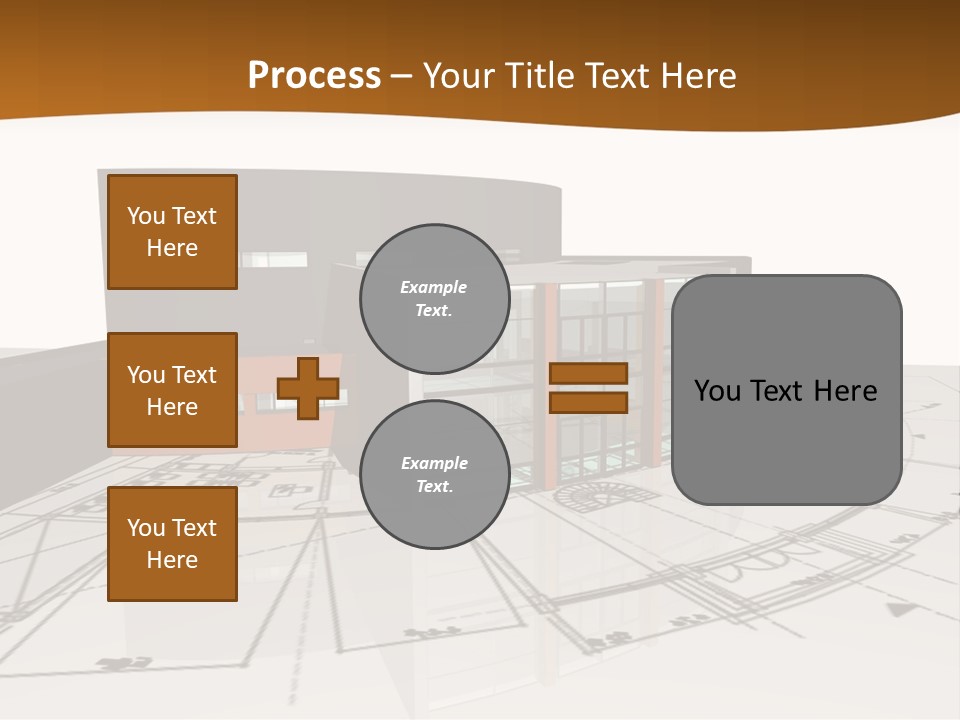 Background Orange Reflection PowerPoint Template