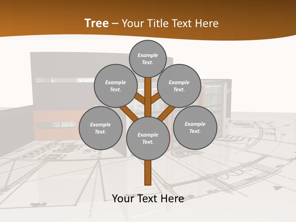 Background Orange Reflection PowerPoint Template