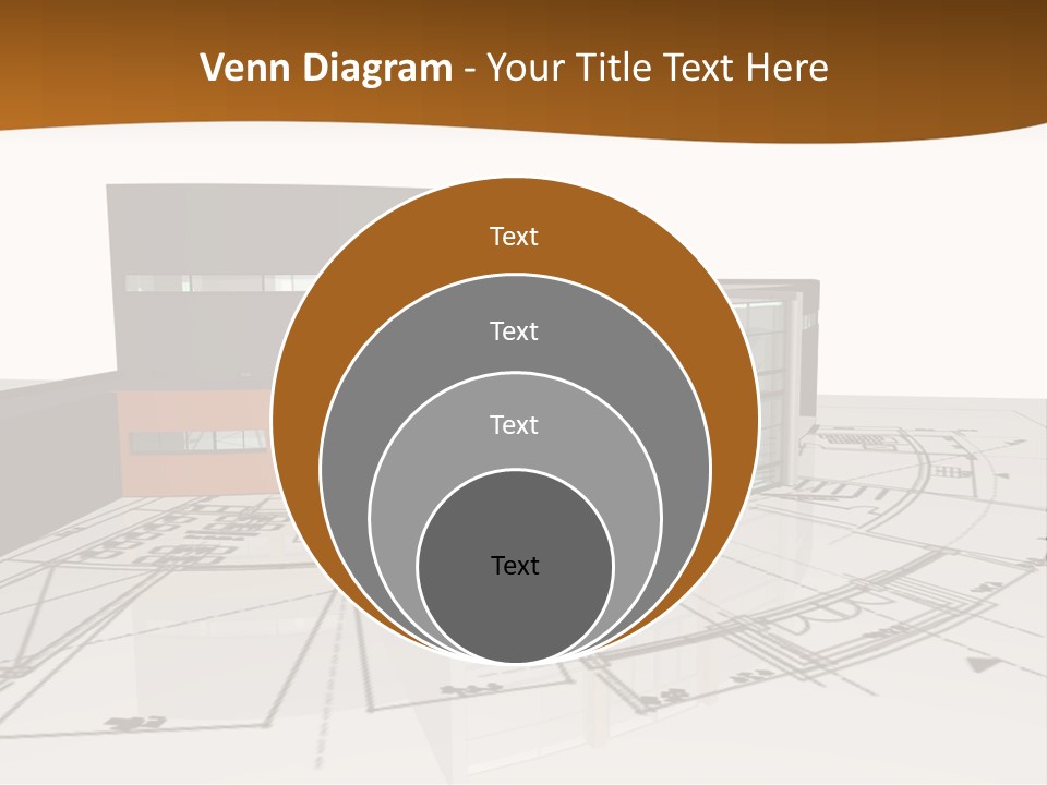 Background Orange Reflection PowerPoint Template