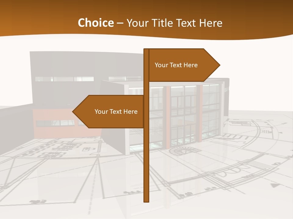 Background Orange Reflection PowerPoint Template