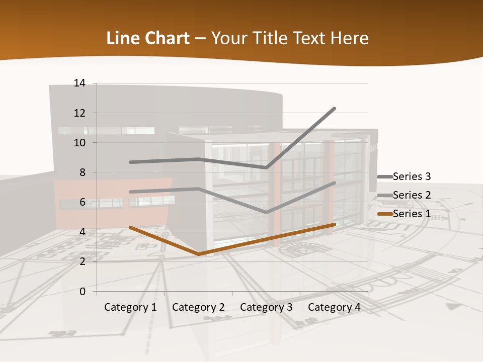 Background Orange Reflection PowerPoint Template
