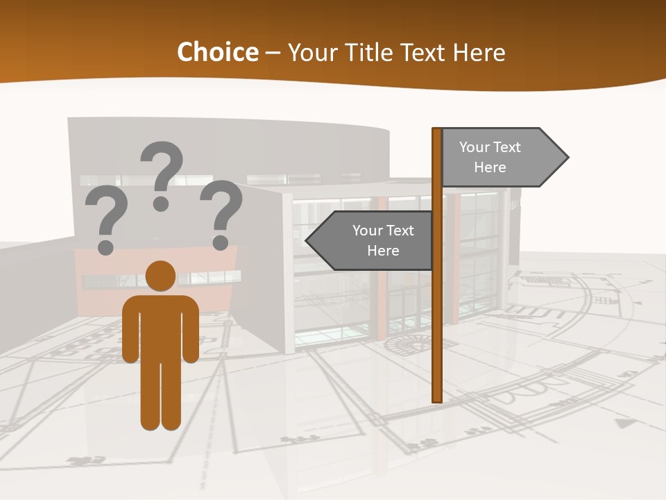 Background Orange Reflection PowerPoint Template