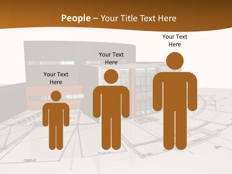 Background Orange Reflection PowerPoint Template