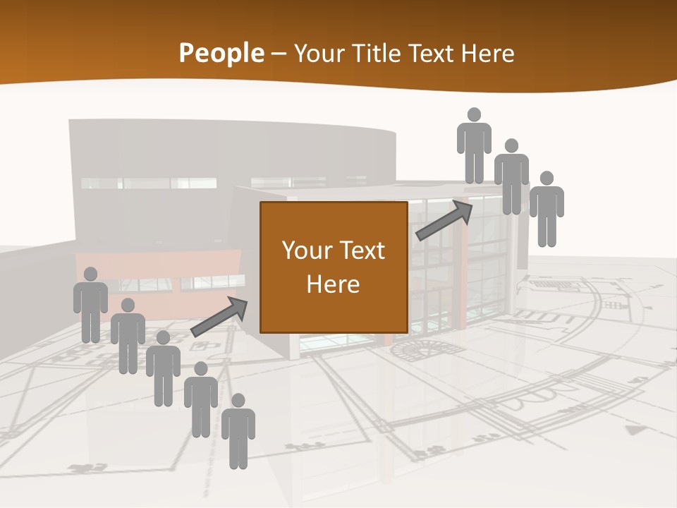 Background Orange Reflection PowerPoint Template