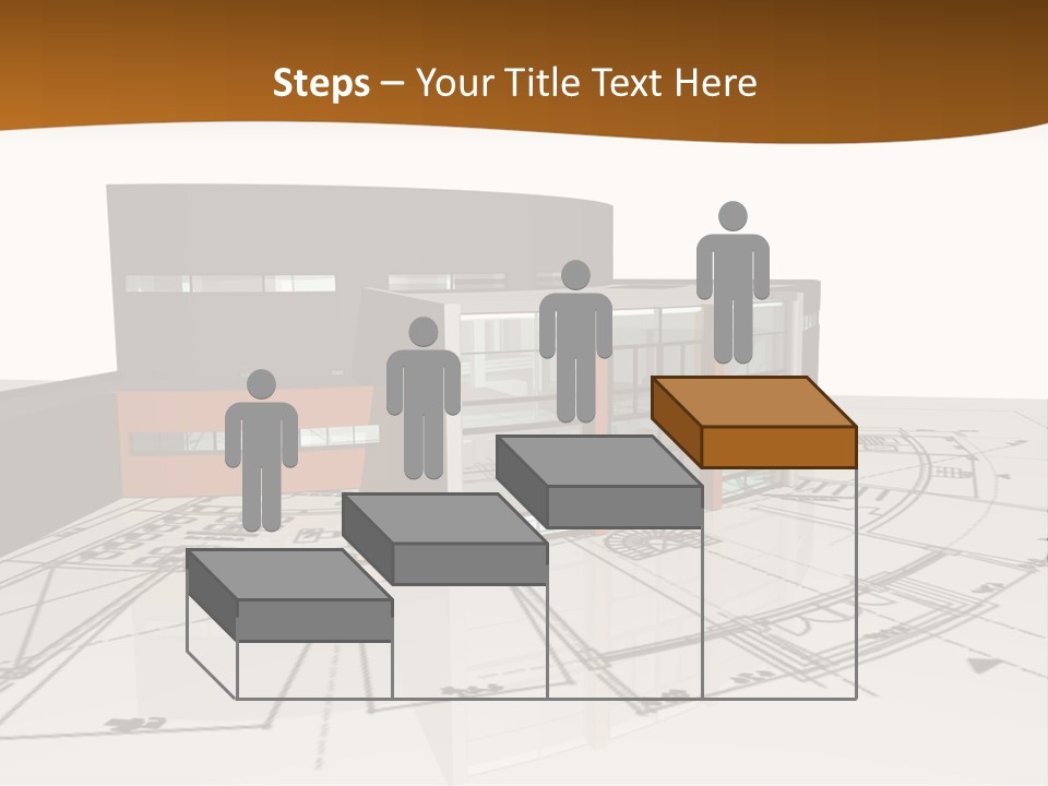 Background Orange Reflection PowerPoint Template