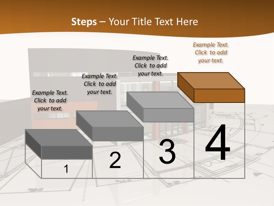 Background Orange Reflection PowerPoint Template