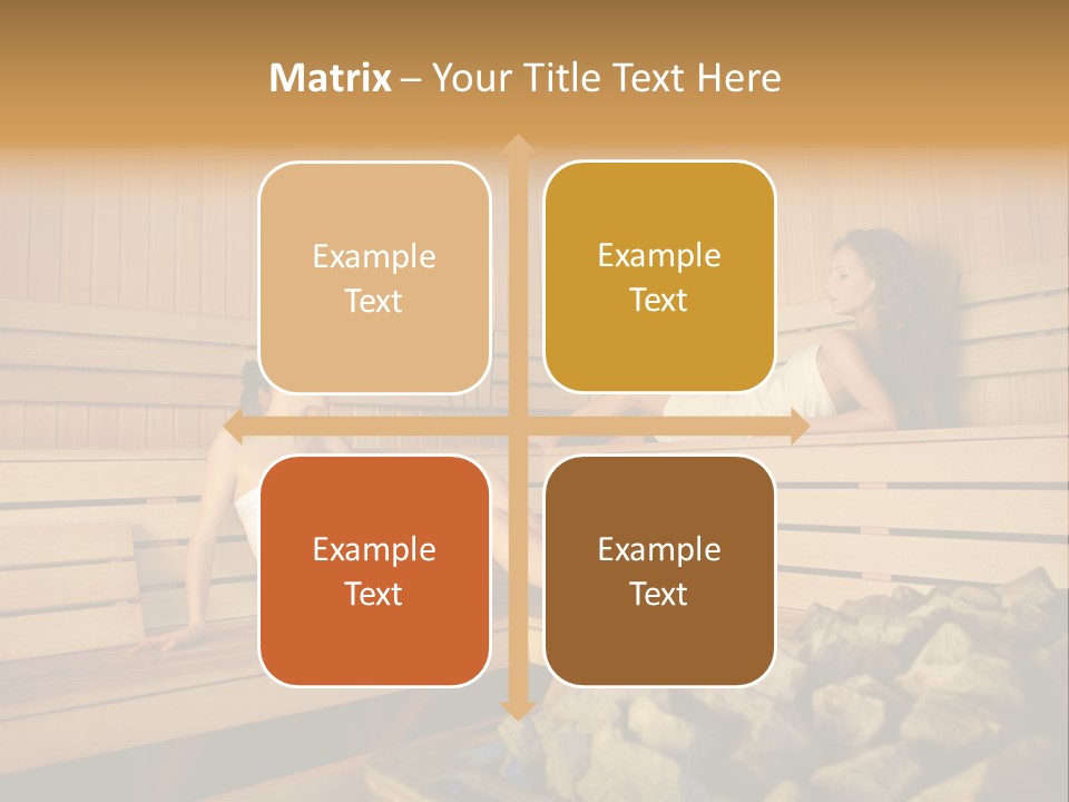 Female Relaxation Health PowerPoint Template