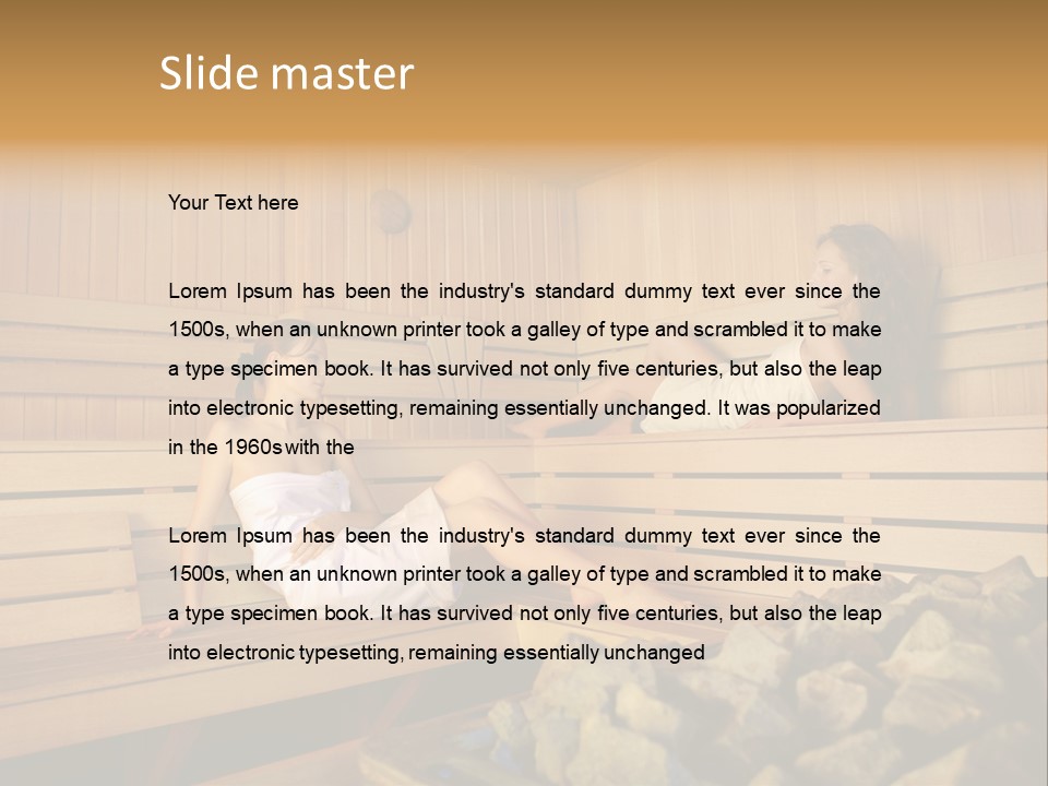 Female Relaxation Health PowerPoint Template