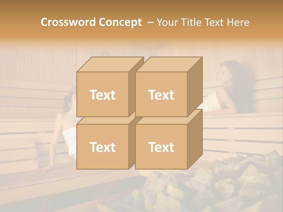 Female Relaxation Health PowerPoint Template