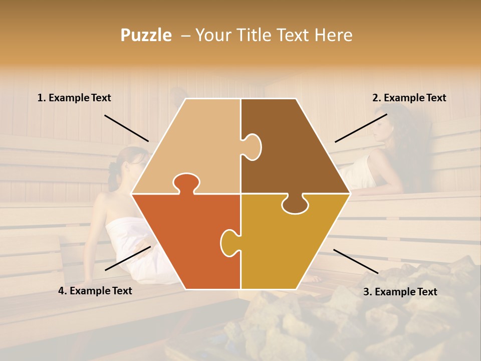 Female Relaxation Health PowerPoint Template