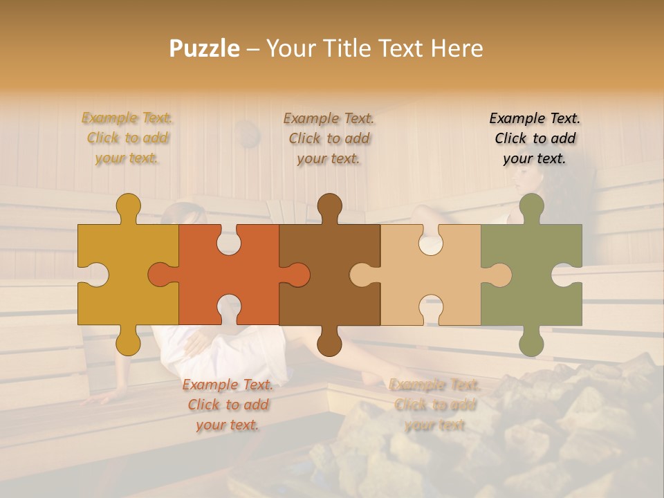 Female Relaxation Health PowerPoint Template