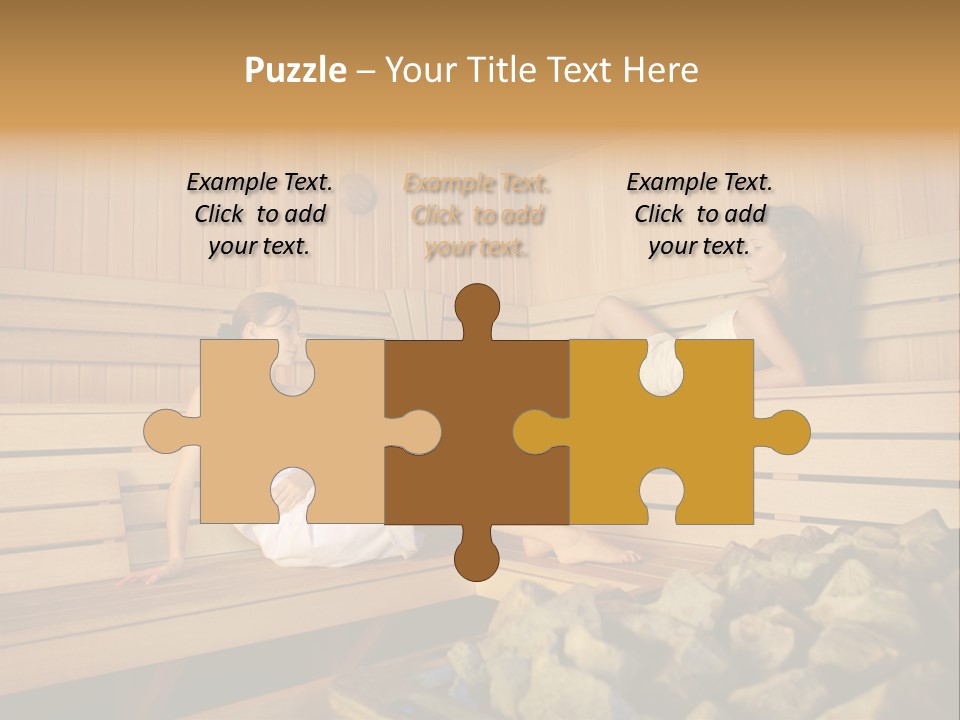 Female Relaxation Health PowerPoint Template