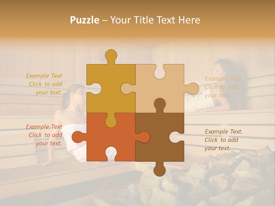 Female Relaxation Health PowerPoint Template