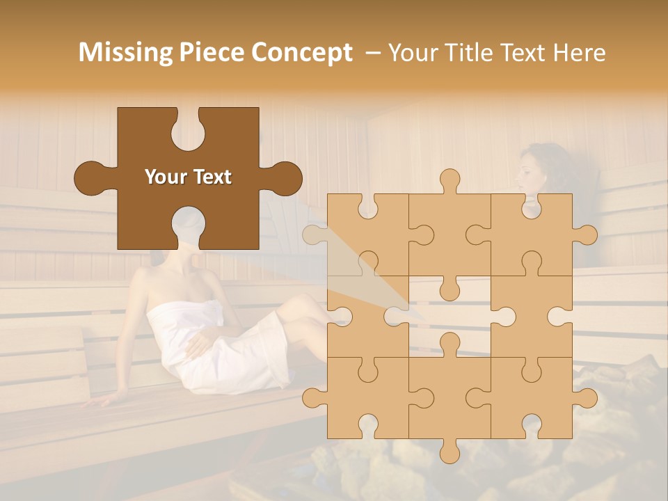 Female Relaxation Health PowerPoint Template