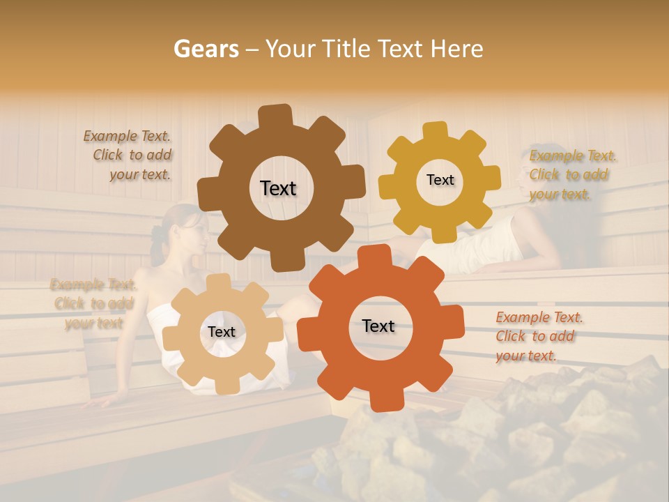 Female Relaxation Health PowerPoint Template