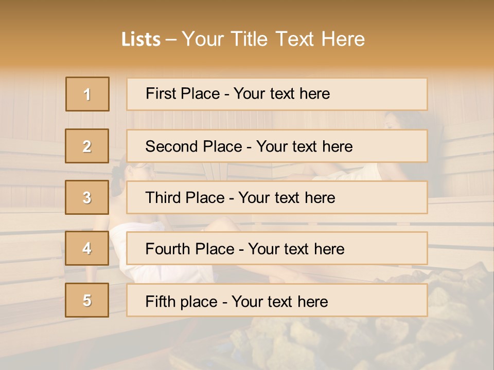 Female Relaxation Health PowerPoint Template
