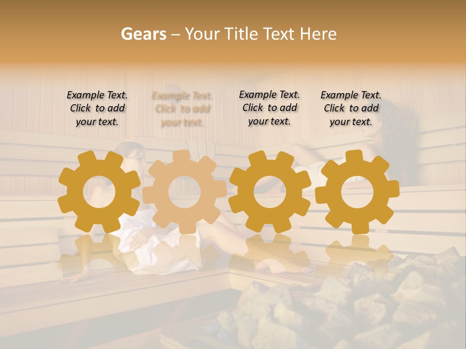 Female Relaxation Health PowerPoint Template