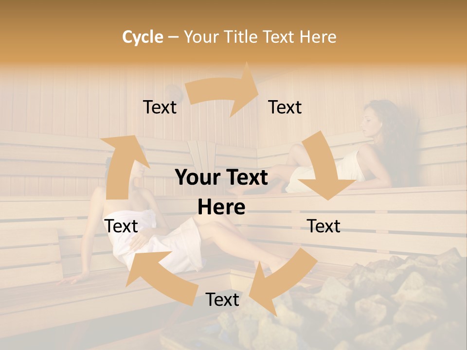 Female Relaxation Health PowerPoint Template