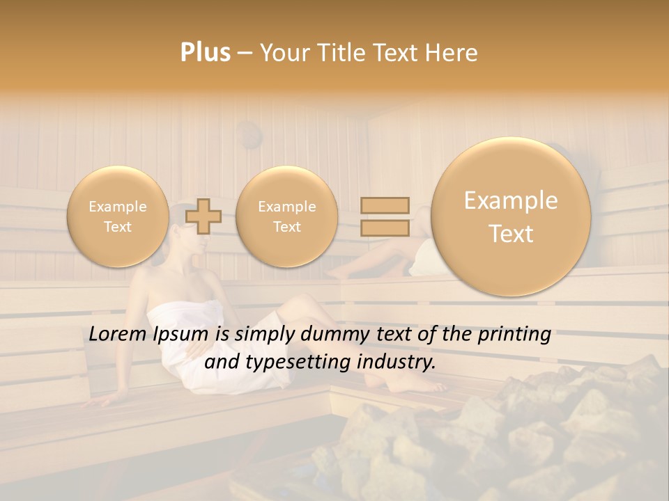 Female Relaxation Health PowerPoint Template