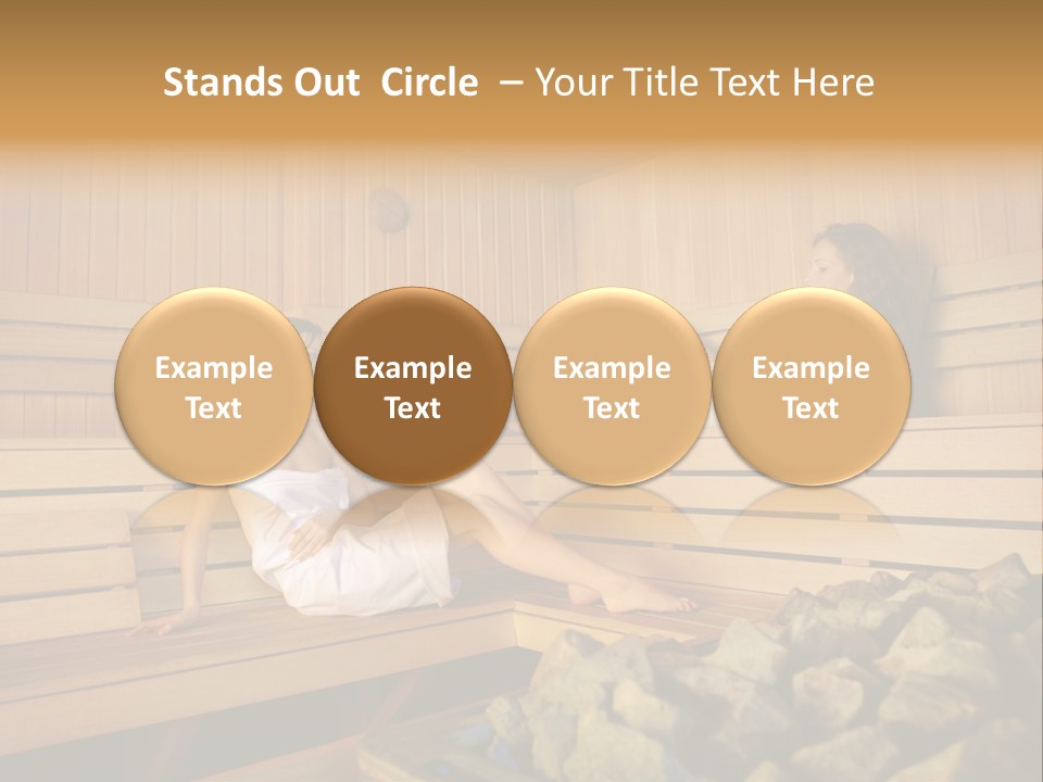 Female Relaxation Health PowerPoint Template