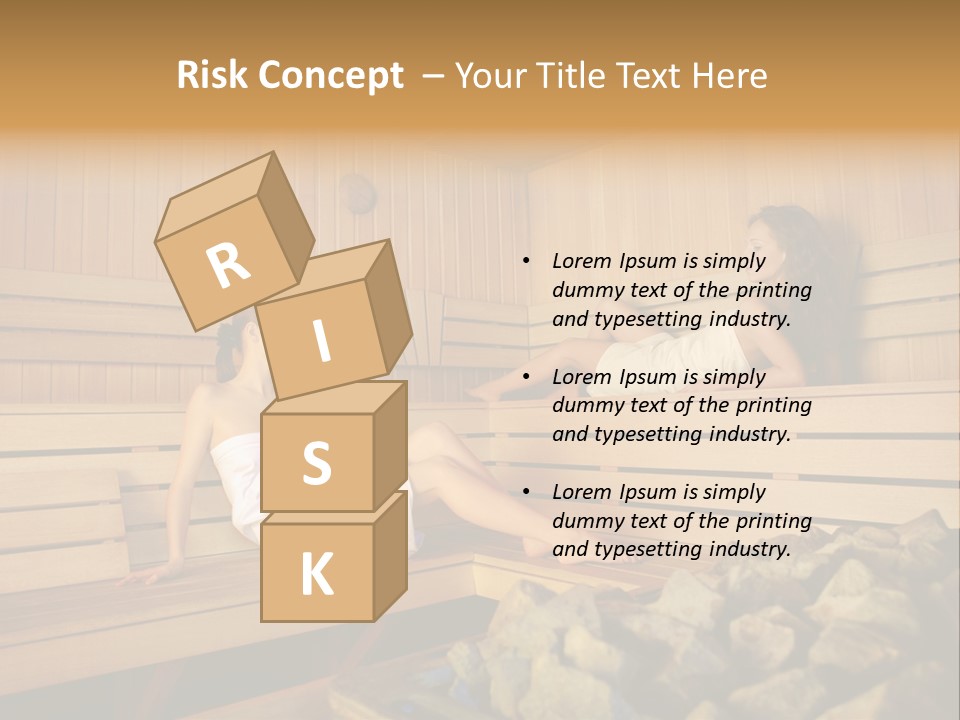 Female Relaxation Health PowerPoint Template