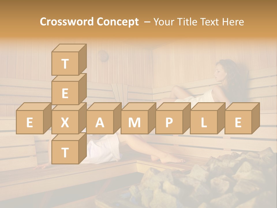 Female Relaxation Health PowerPoint Template