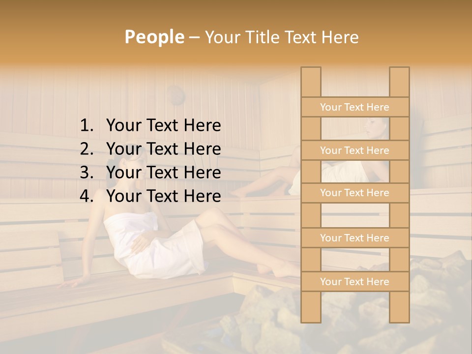 Female Relaxation Health PowerPoint Template