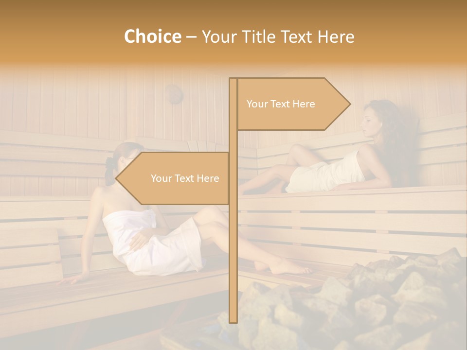 Female Relaxation Health PowerPoint Template