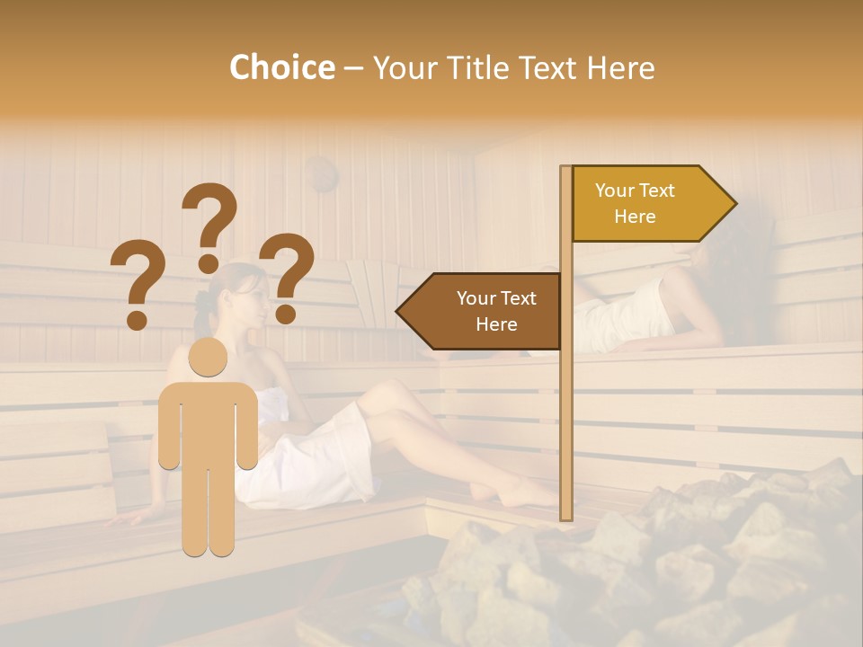 Female Relaxation Health PowerPoint Template