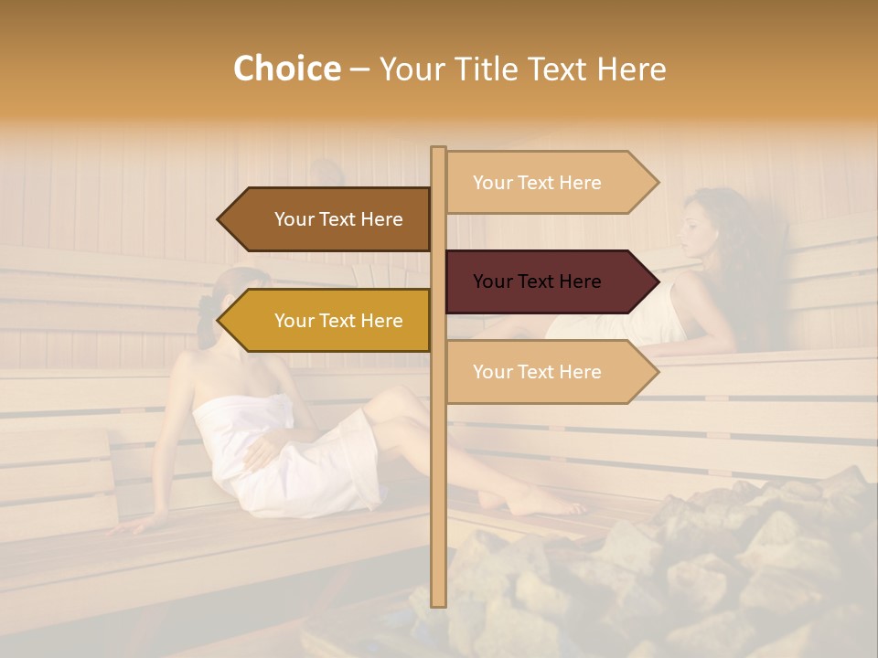 Female Relaxation Health PowerPoint Template